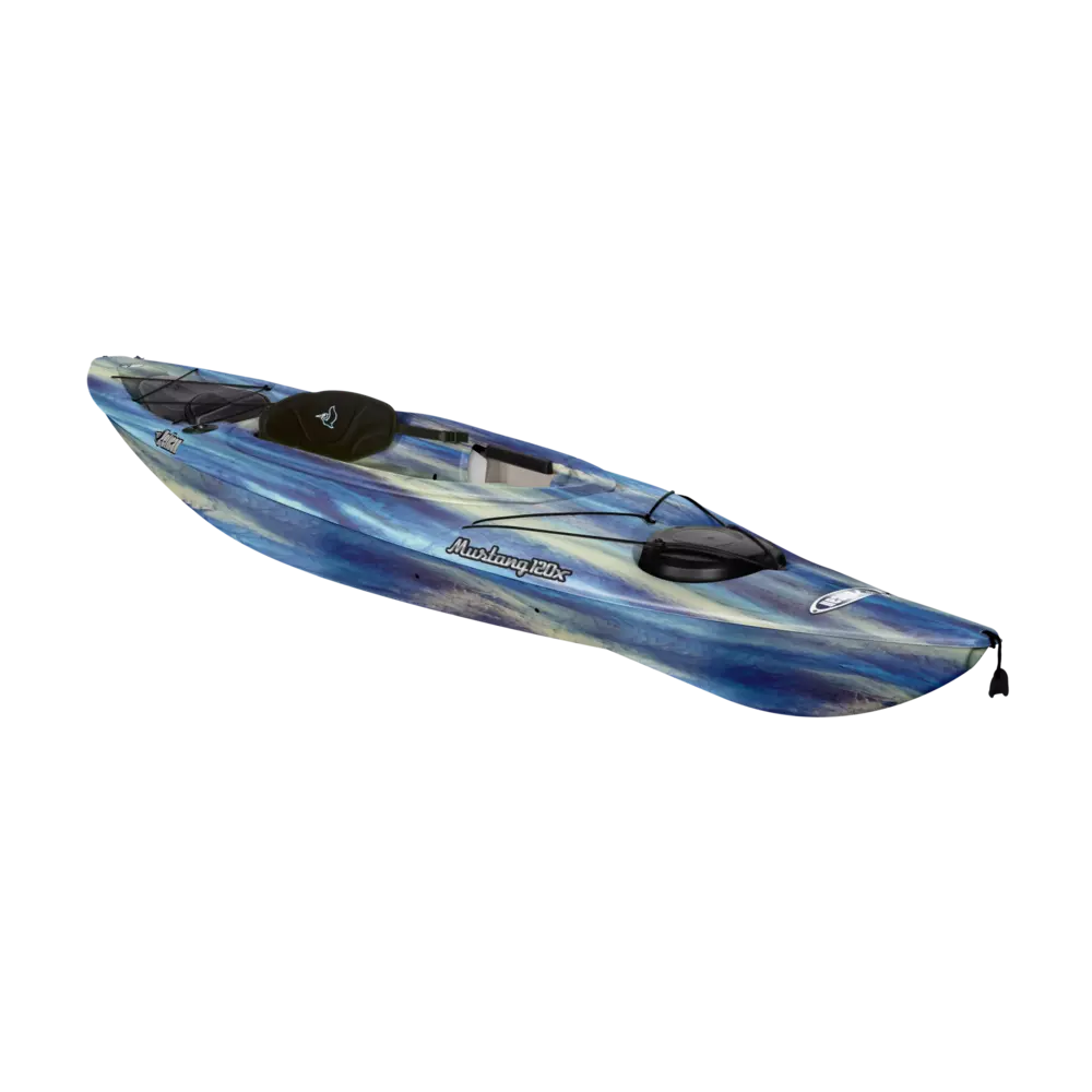PELICAN - Mustang 120X EXO Recreational Kayak - Blue - KYF12P103 - ISO