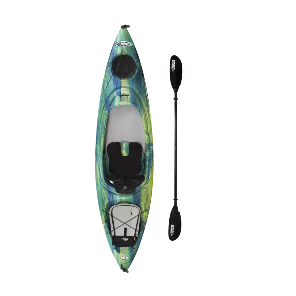PELICAN - Argo 100X EXO Recreational Kayak with Paddle - Grey - KFF10P302-00 - TOP 