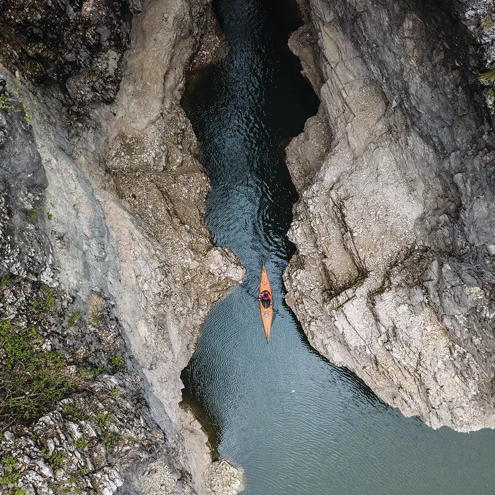 ADVANCED ELEMENTS - AirFusion™ Evo Kayak with Pump - Orange - AE1042-O-P - LIFE STYLE 2