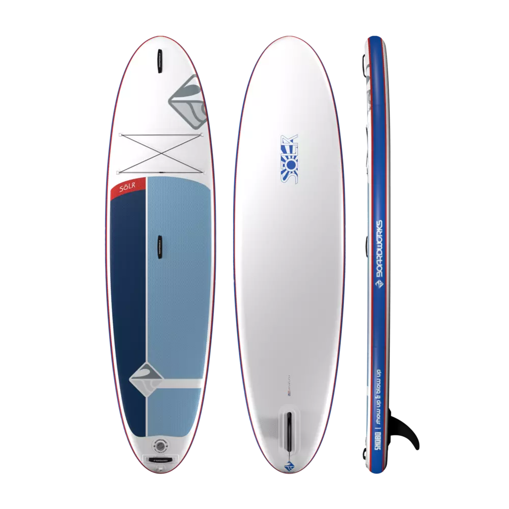 BOARDWORKS - Shubu Solr 10'6" Inflatable Paddle Board - White - 4450489517 - TOP