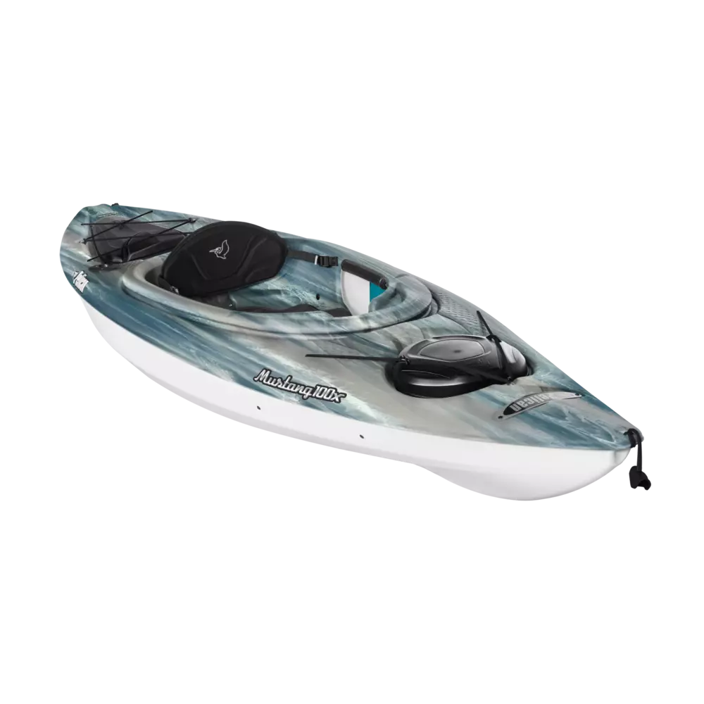 PELICAN - Mustang 100X EXO Recreational Kayak - Grey - KYF10P303 - ISO