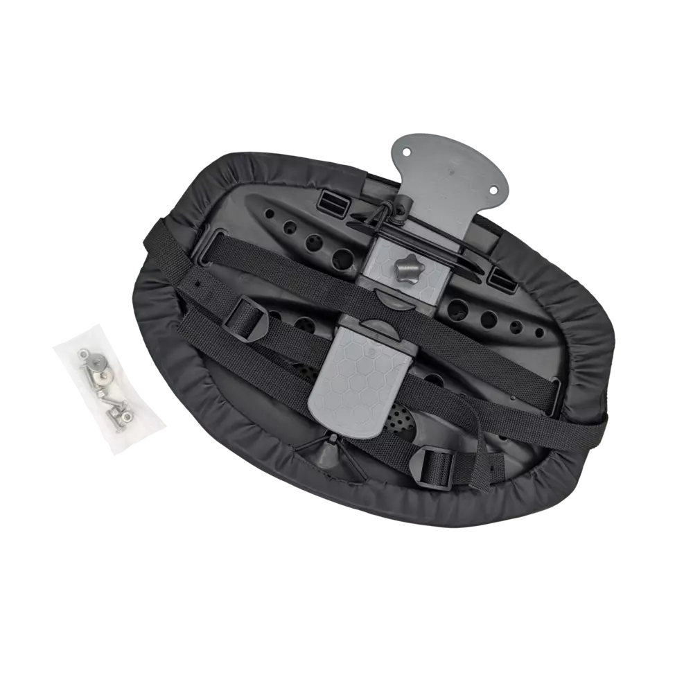 PELICAN - Black & Tan Ergoflex™ - Backrest only -  - PS1643 - SIDE