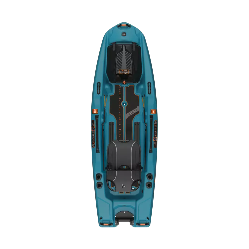 PELICAN - Catch PWR 100 Fishing Kayak - Blue - MFP10P300-00 - TOP