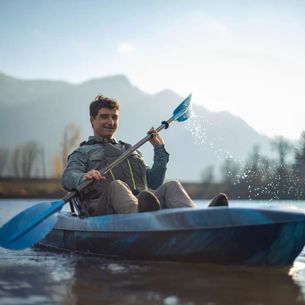 PELICAN - PEAK 100X Recreational Kayak - Grey - MKL10P805-00 - LIFE STYLE 3