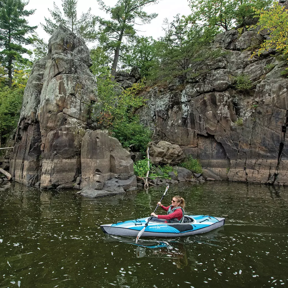 ADVANCED ELEMENTS - AdvancedFrame™ Sport Kayak with Pump - Blue - AE1017-BL-P - LIFE STYLE 2