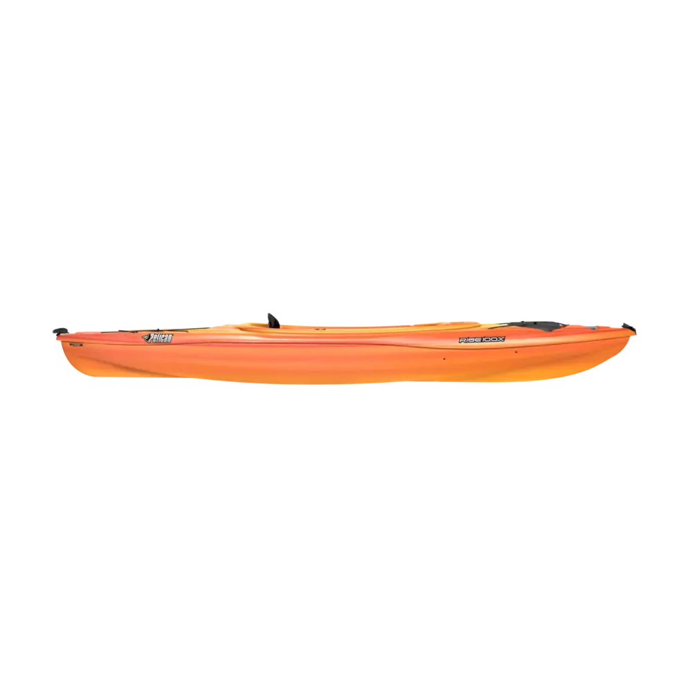 PELICAN - Rise 100X Recreational Kayak with Paddle - Yellow - KFF10P700 - SIDE