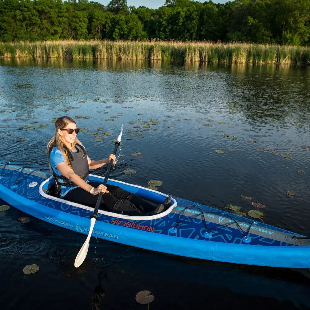 ADVANCED ELEMENTS - AirVolution™ Recreational Kayak with Pump - Blue - AE3029 - LIFE STYLE 1