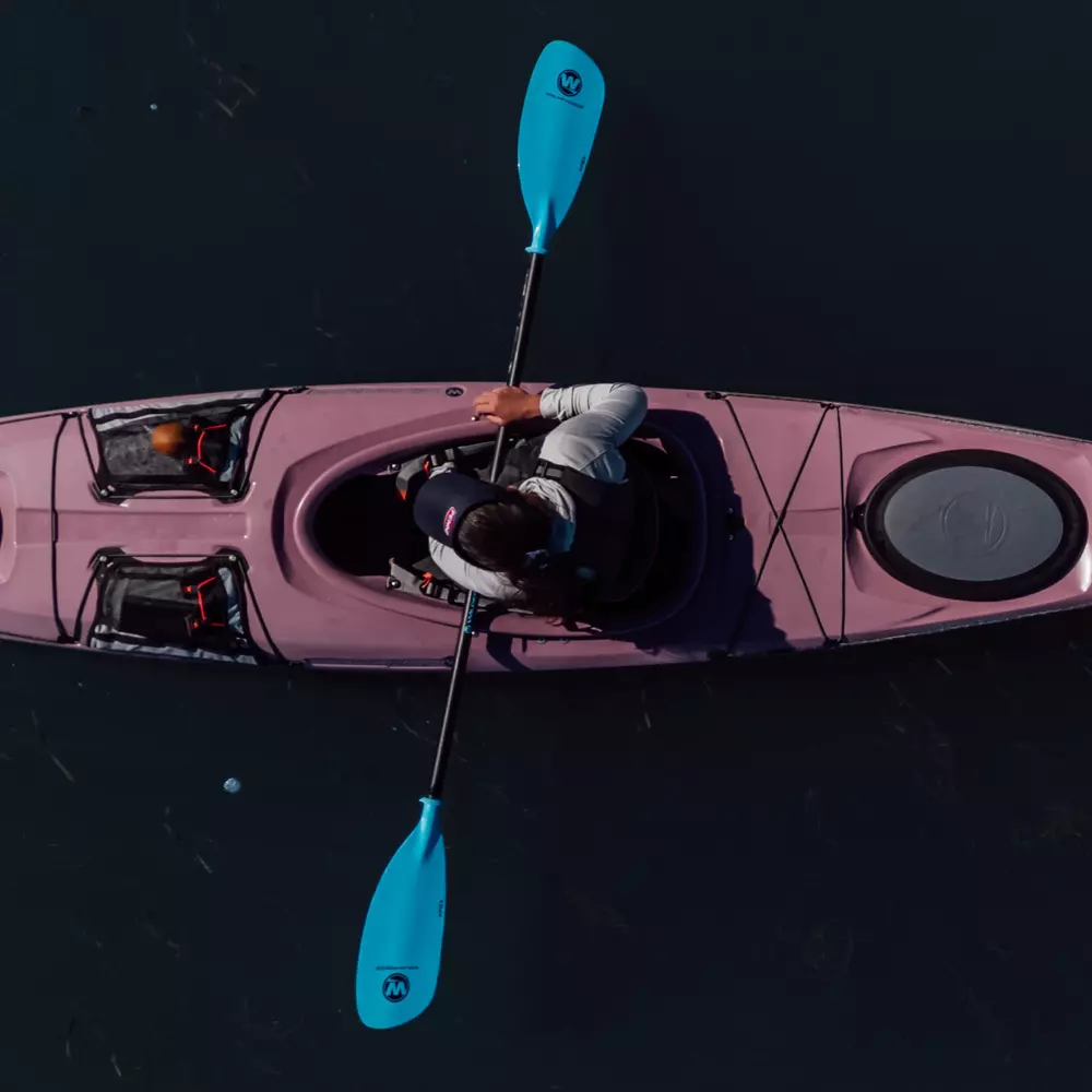 WILDERNESS SYSTEMS - Apex Glass Kayak Paddle 205-225 cm - Blue - 8070224 - LIFE STYLE 2