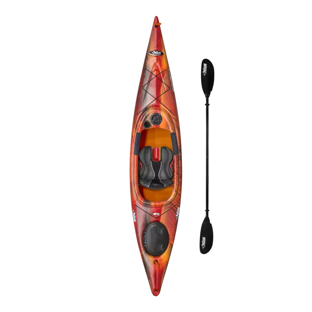 PELICAN - Shoal 120XE Recreational Kayak with paddle - Discontinued color/model - Yellow - KNP12P102-00 - TOP