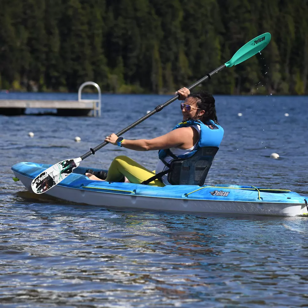 PELICAN - Sentinel 100X EXO Recreational Kayak - Blue - MEF10P103-00 - LIFE STYLE 1