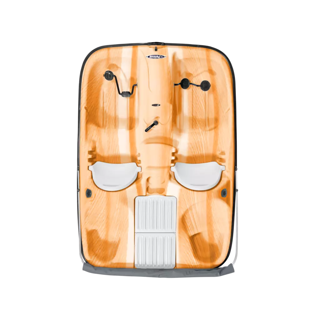 PELICAN - Monaco DLX Angler Pedal Boat - Orange - HHF25P103-00 - TOP