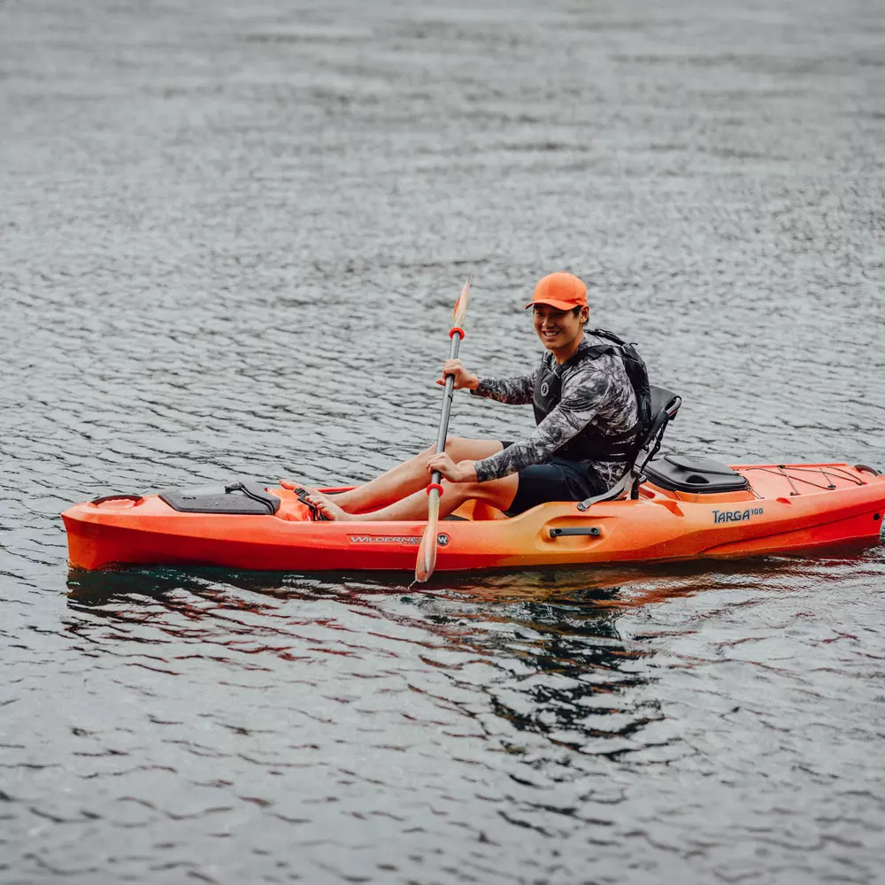 WILDERNESS SYSTEMS - Targa 100 Recreational Kayak - Orange - 9751121054 - LIFE STYLE 2