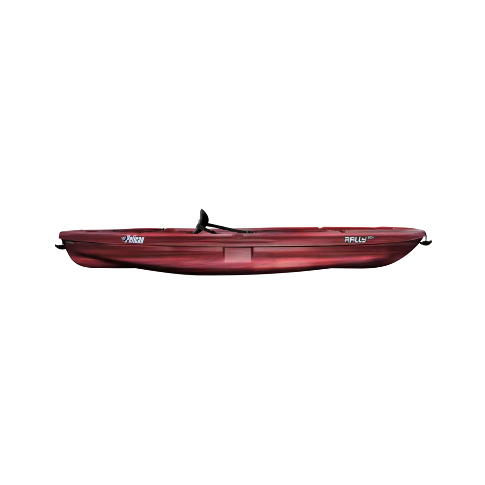 PELICAN - Rally 80X Recreational Kayak with Paddle - Red - KVF08P505 - SIDE
