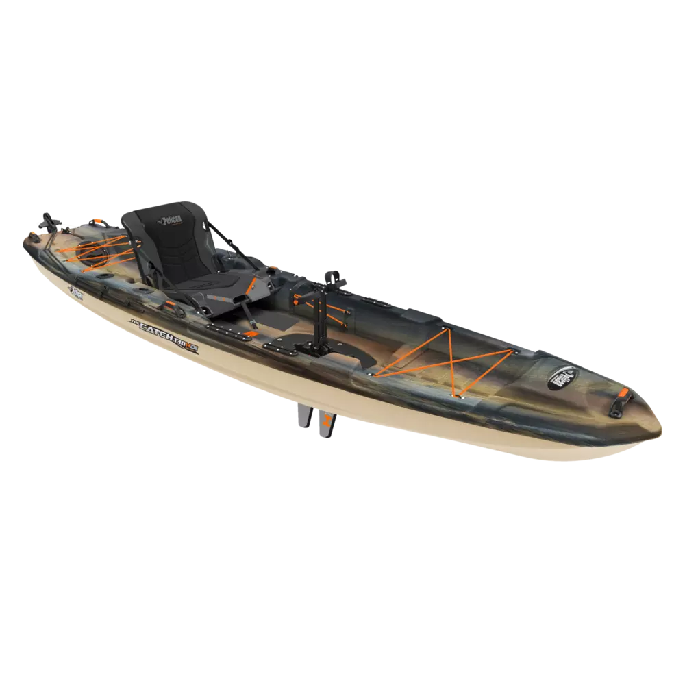 PELICAN - Catch 130 Hydryve II Fishing Kayak - Grey - KRP13P100-00 - ISO
