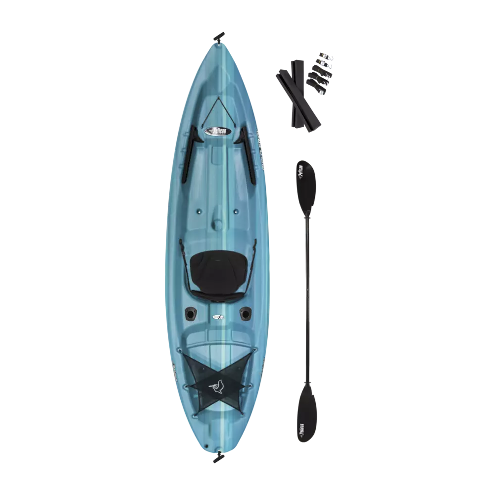 PELICAN - Rustler 100X Recreational Kayak - Blue - KVP10P100-00 - TOP