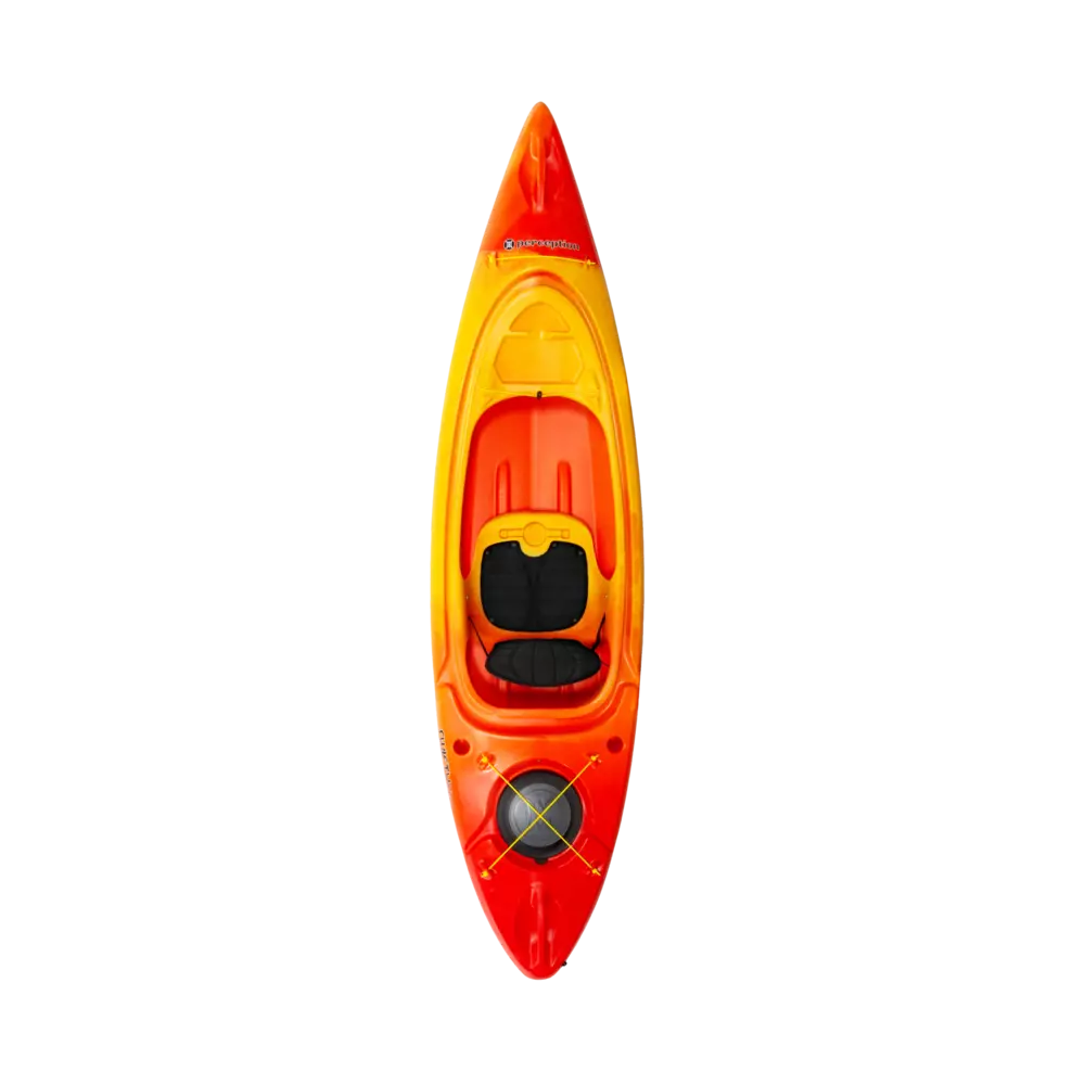 PERCEPTION - Swifty Deluxe 9.5 Recreational Kayak - Red - 9330064042 - TOP
