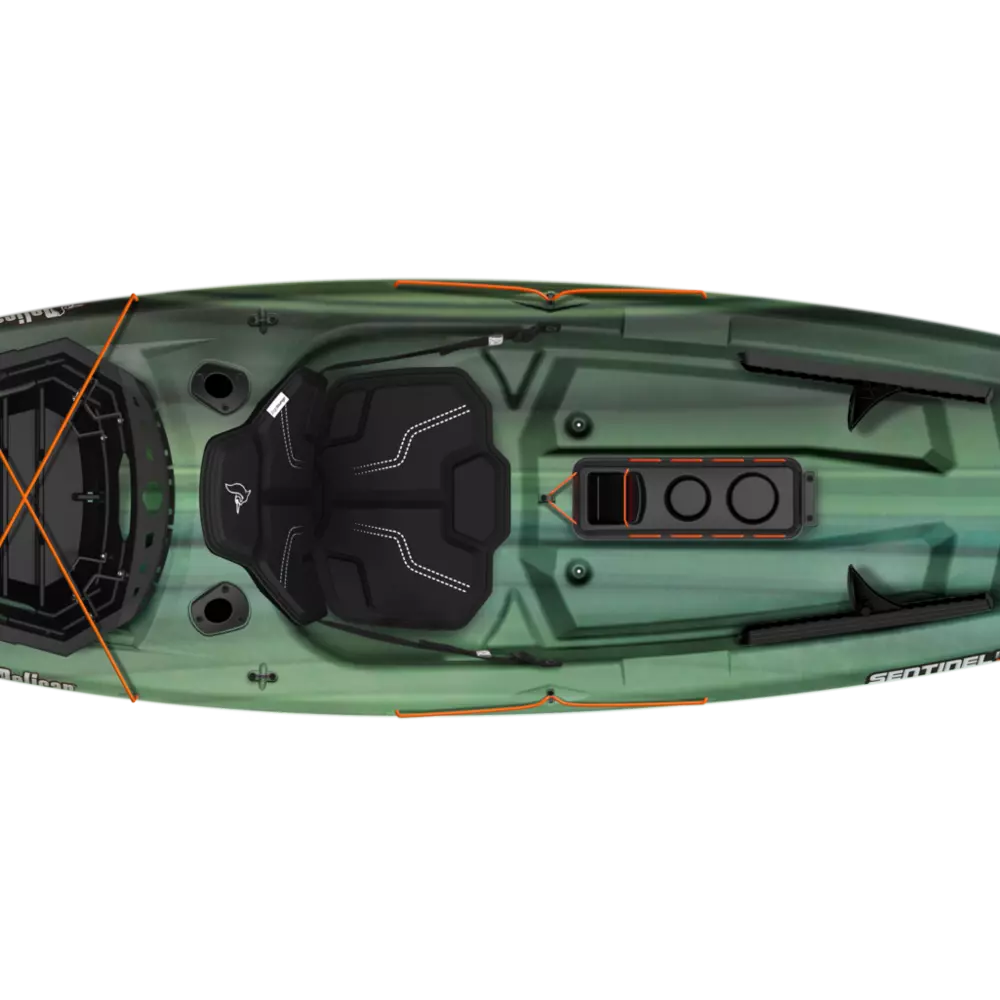 PELICAN - Sentinel 100X Angler Fishing Kayak - Grey - MBF10P100-00 - TOP