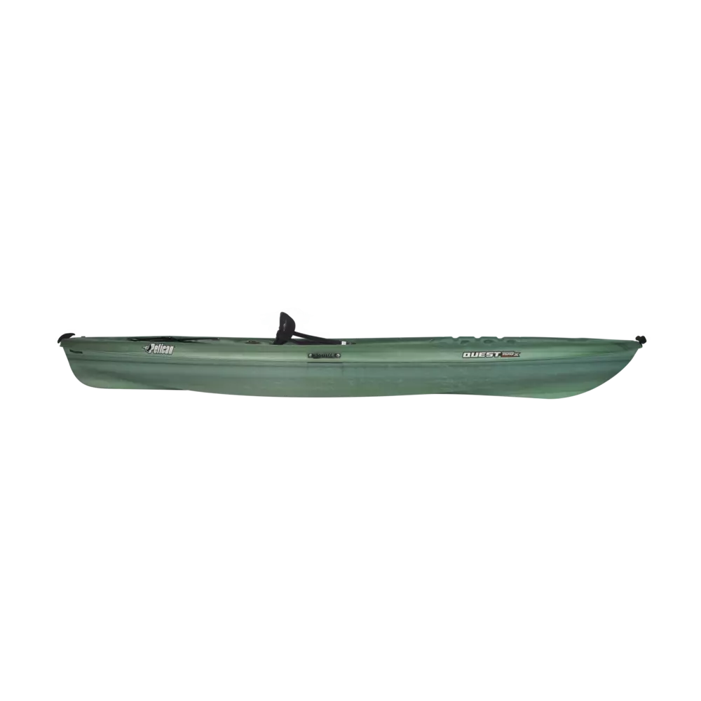 PELICAN - Quest 100X Angler Fishing Kayak - Grey - KVF10P150 - SIDE
