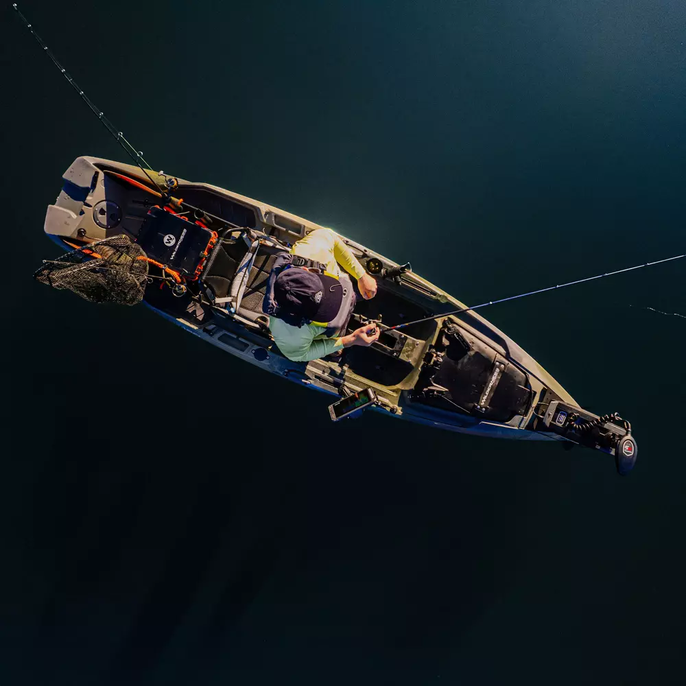 WILDERNESS SYSTEMS - Recon 120 Fishing Kayak - Discontinued color/model - Brown - 9751100182 - LIFE STYLE 2