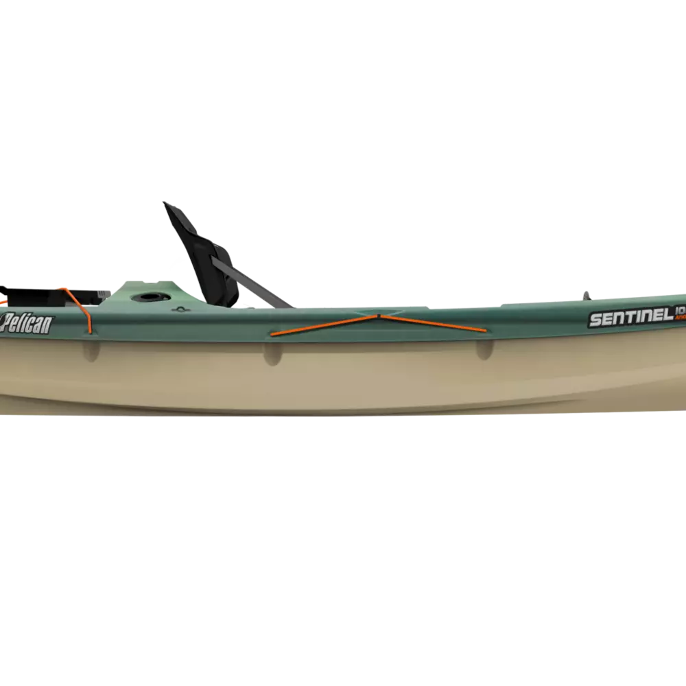 PELICAN - Sentinel 100X Angler Fishing Kayak - Grey - MBF10P100-00 - SIDE