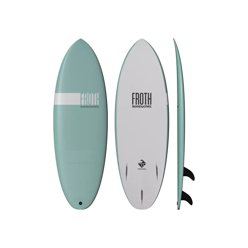 BOARDWORKS - Froth 5'6" Shortboard - Green - 4430299509 - TOP