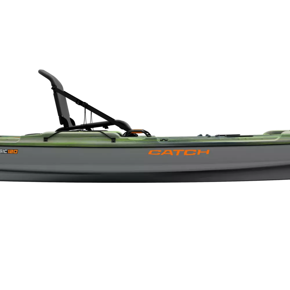 PELICAN - Catch Classic 120 Fishing Kayak - Grey - KRP12P103-00 - SIDE