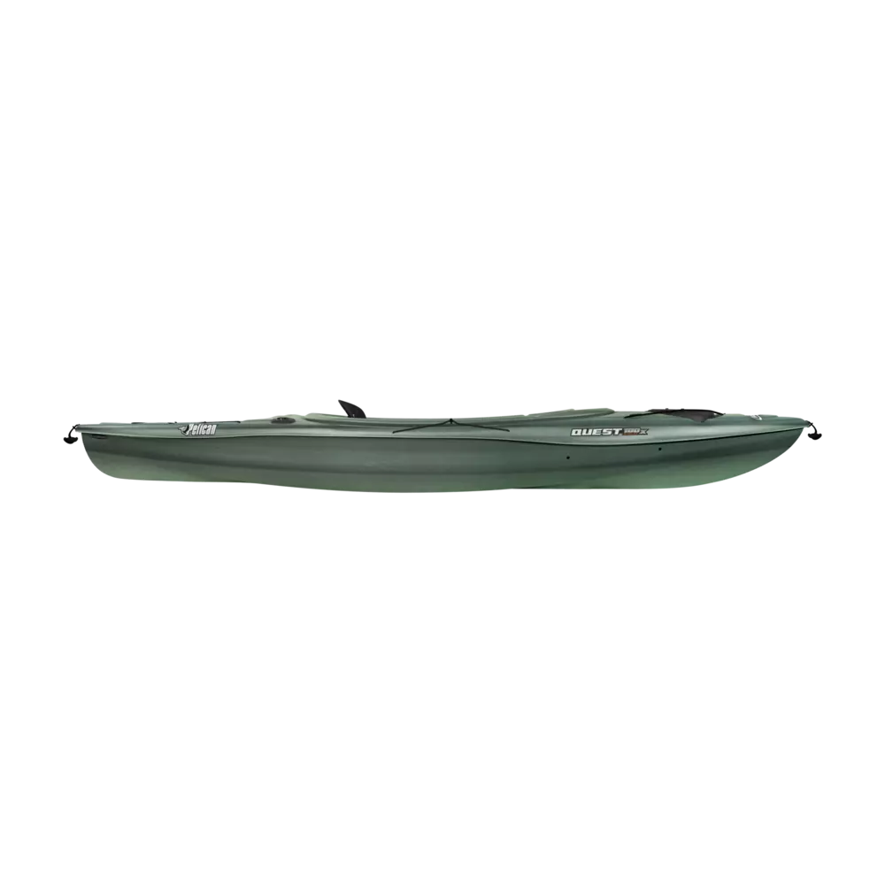 PELICAN - Quest 100X Angler Fishing Kayak - Grey - KFF10P270 - SIDE