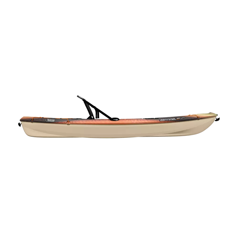 PELICAN - Sentinel 100XP Angler Fishing Kayak - Orange - MGF10P101-00 - SIDE