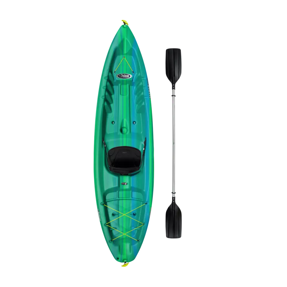 PELICAN - Seeker 100X Recreational Kayak with Paddle - Blue - KVF10P703 - TOP