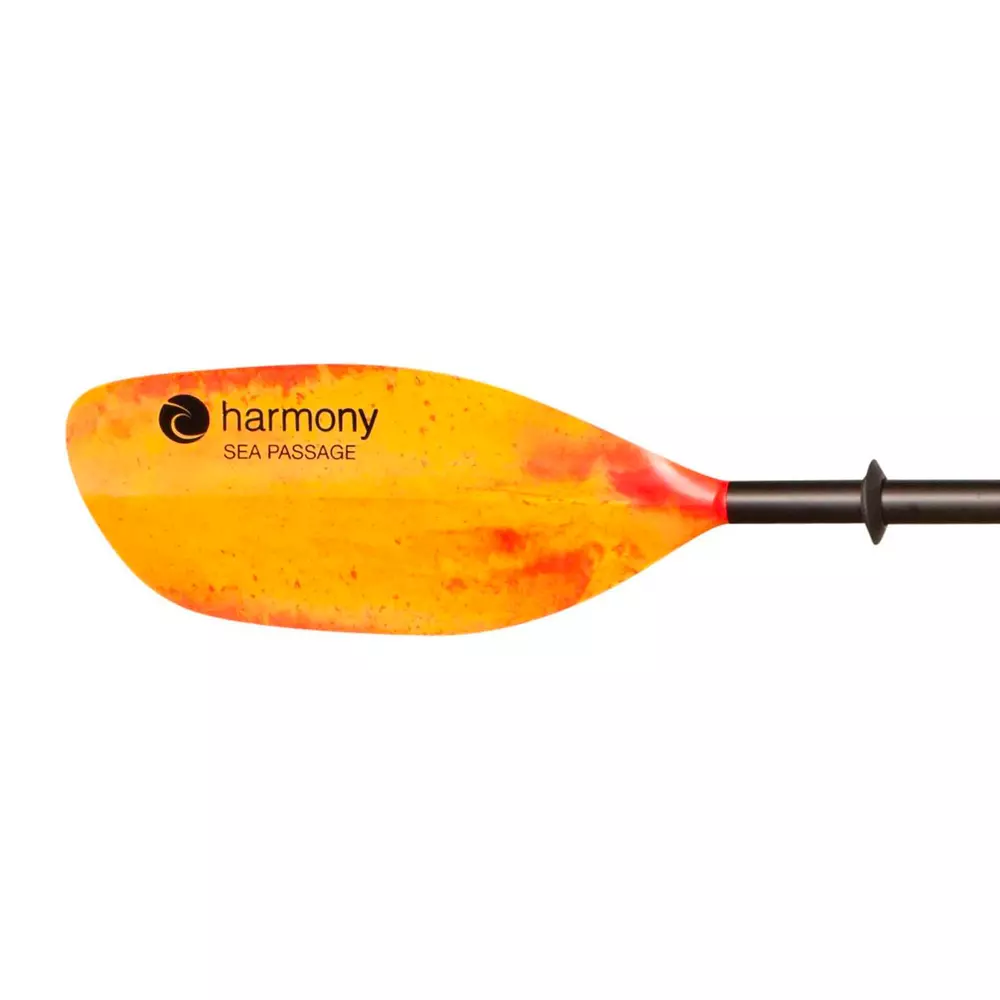 HARMONY - Sea Passage Aluminum Paddle - Red/Yellow - Red - 8023569 - ISO