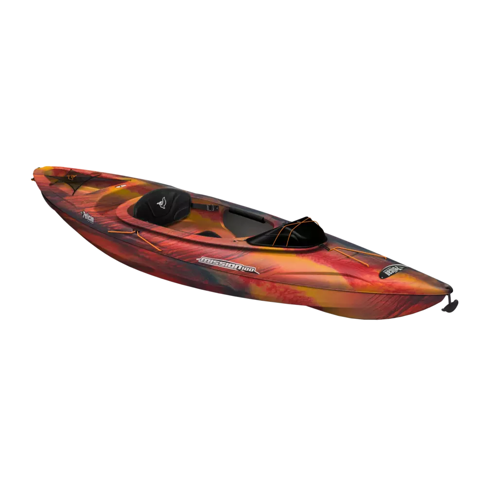 PELICAN - Mission 100 Kayak with Paddle - Yellow - KAP10P103-00 - ISO