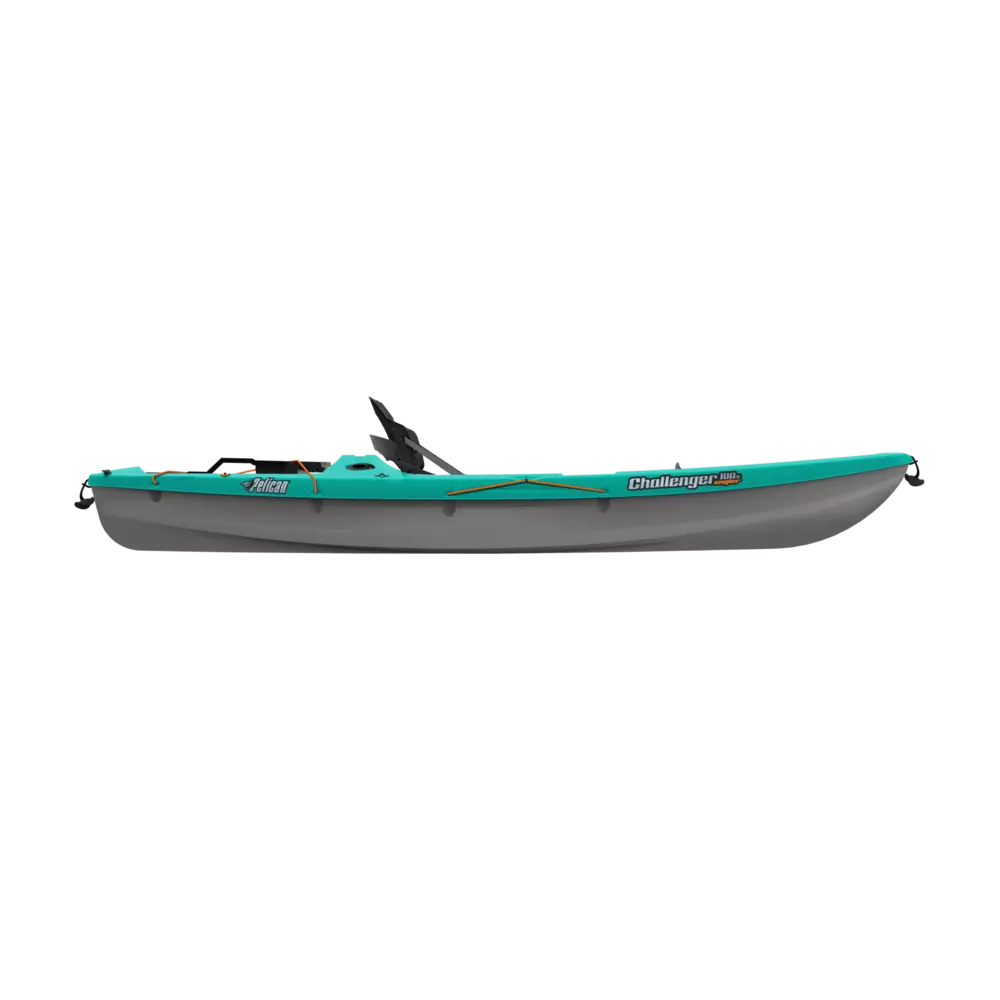 PELICAN - Challenger 100X Angler Fishing Kayak - Aqua - MBA10P104 - SIDE