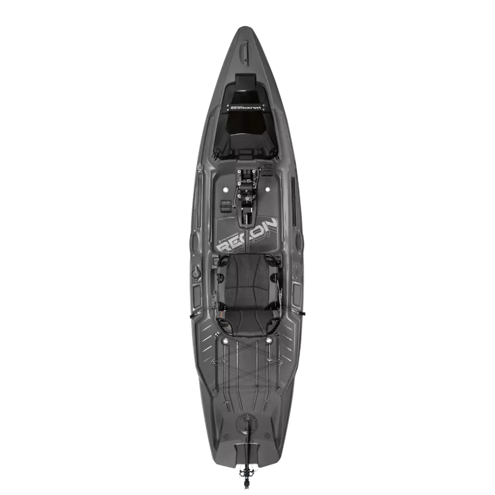 WILDERNESS SYSTEMS - RECON 120 HD Fishing Kayak with AirPro ACES seat - Grey - 9751094153 - TOP