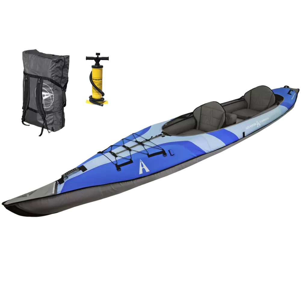 ADVANCED ELEMENTS - AdvancedFrame® Convertible Elite Kayak with Pump - Blue - AE1007-LB-E-P - ISO 