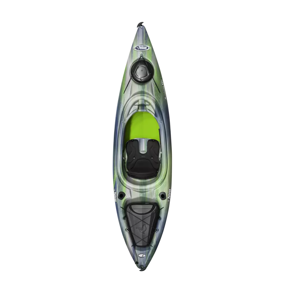 PELICAN - Mustang 100X EXO Recreational Kayak - Grey - KYF10P203 - TOP