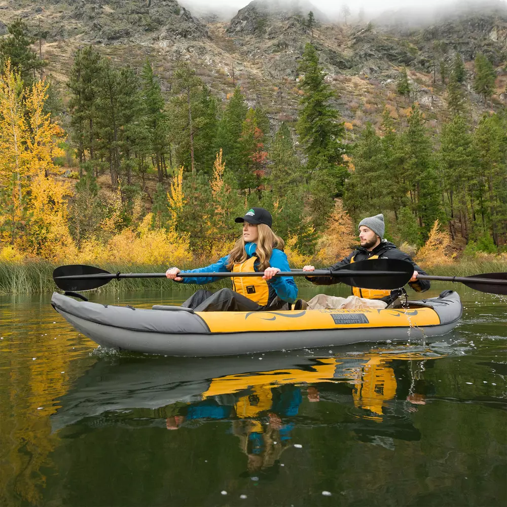 ADVANCED ELEMENTS - Island Voyage™ 2 Recreational Kayak Without Pump - Yellow - AE3023-Y - LIFE STYLE 1
