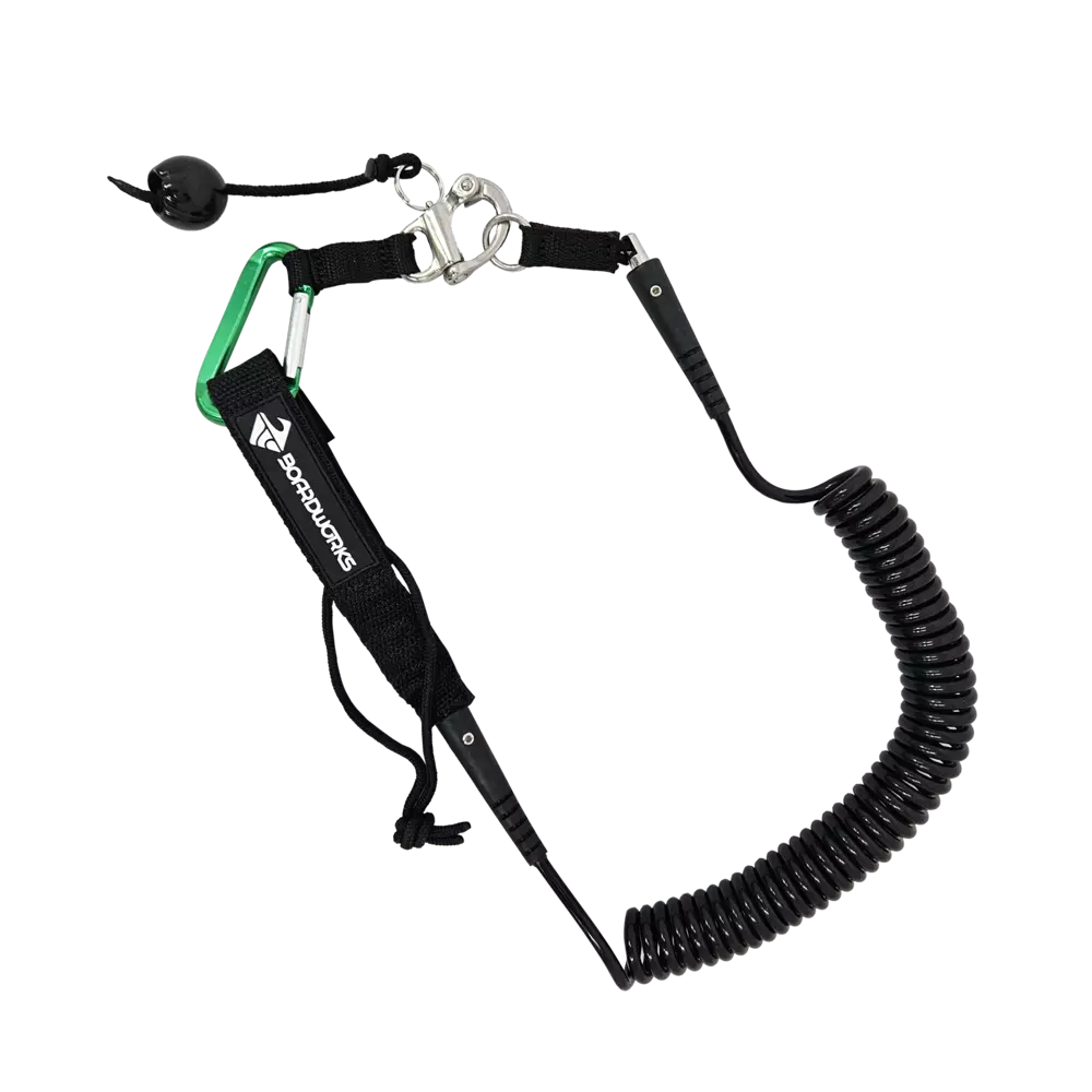 BOARDWORKS - 11' White Water SUP Quick Release Leash - Black - 848201015870 - 