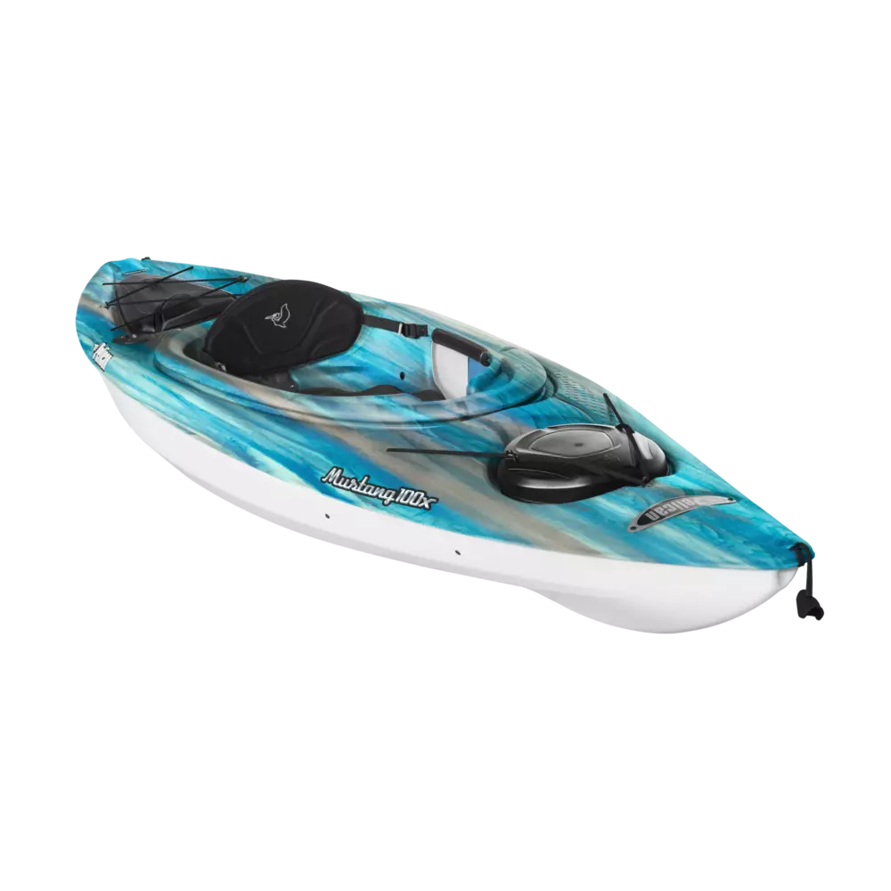 PELICAN - Mustang 100X EXO Recreational Kayak - Blue - KYF10P103 - ISO
