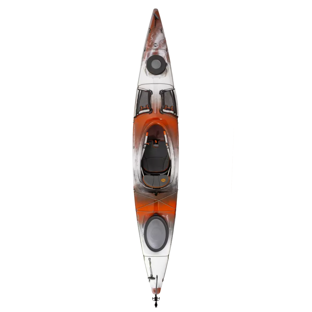 WILDERNESS SYSTEMS - Tsunami 140 Day Touring Kayak with Rudder - White - 9720418202 - TOP