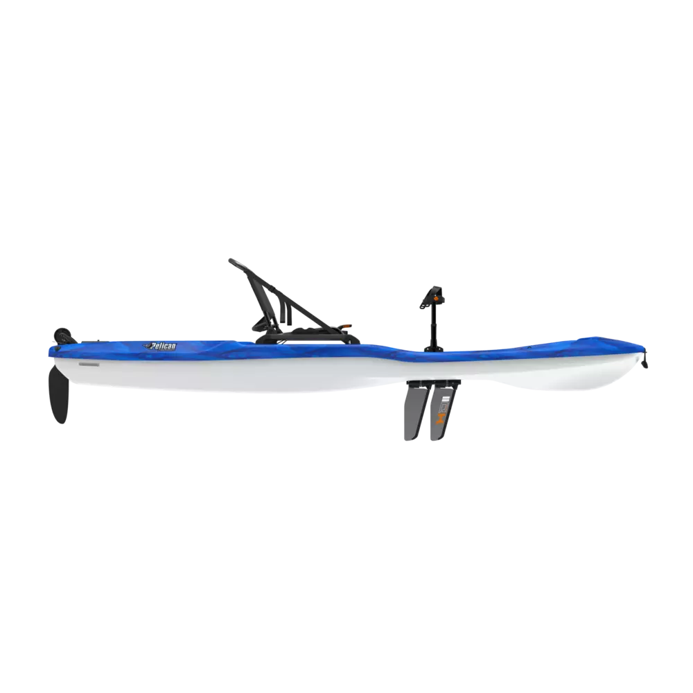PELICAN - Getaway 110 HDII Recreational Pedal Kayak - Blue - MHP10P101-00 - SIDE