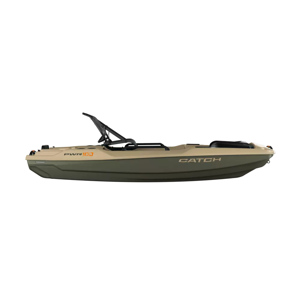 PELICAN - Catch PWR 100 Fishing Kayak - Green - MFP10P400-00 - SIDE