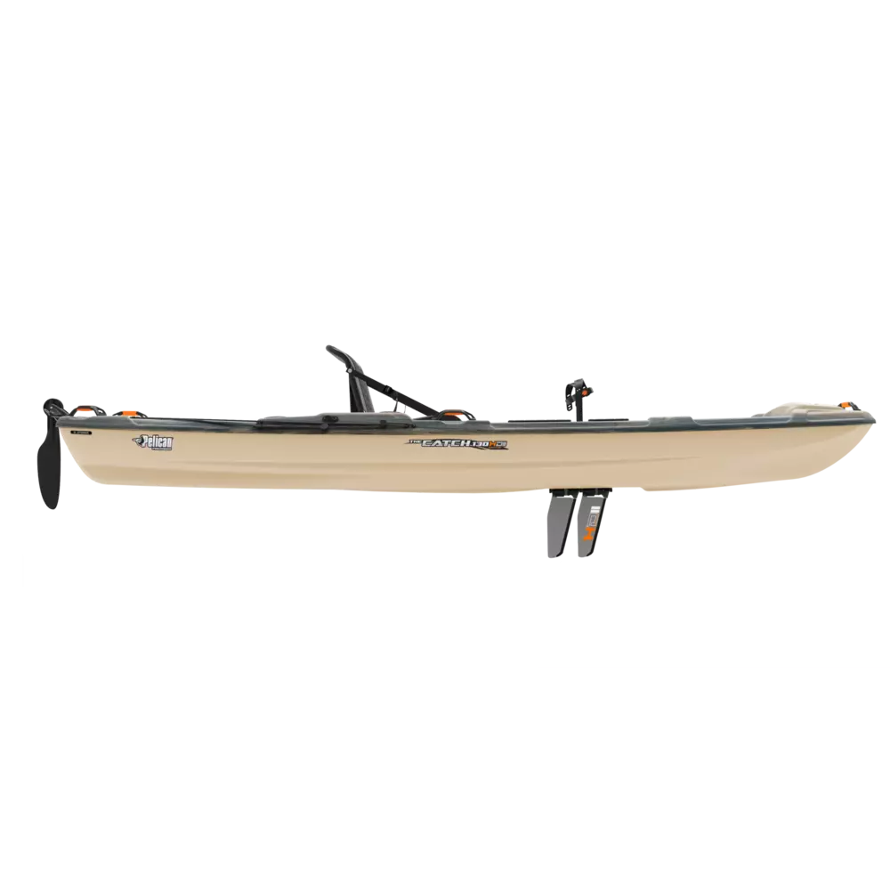PELICAN - Catch 130 Hydryve II Fishing Kayak - Grey - KRP13P100-00 - SIDE