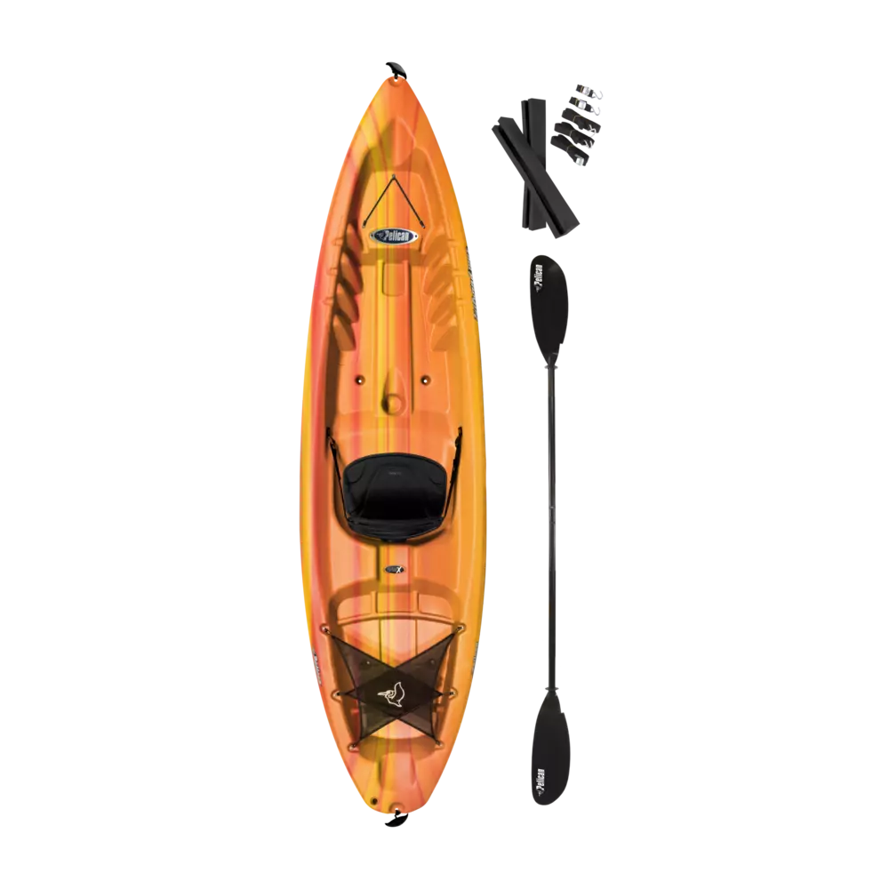 PELICAN - Tailwind 100X Recreational Kayak - Yellow - KVF10P203 - TOP