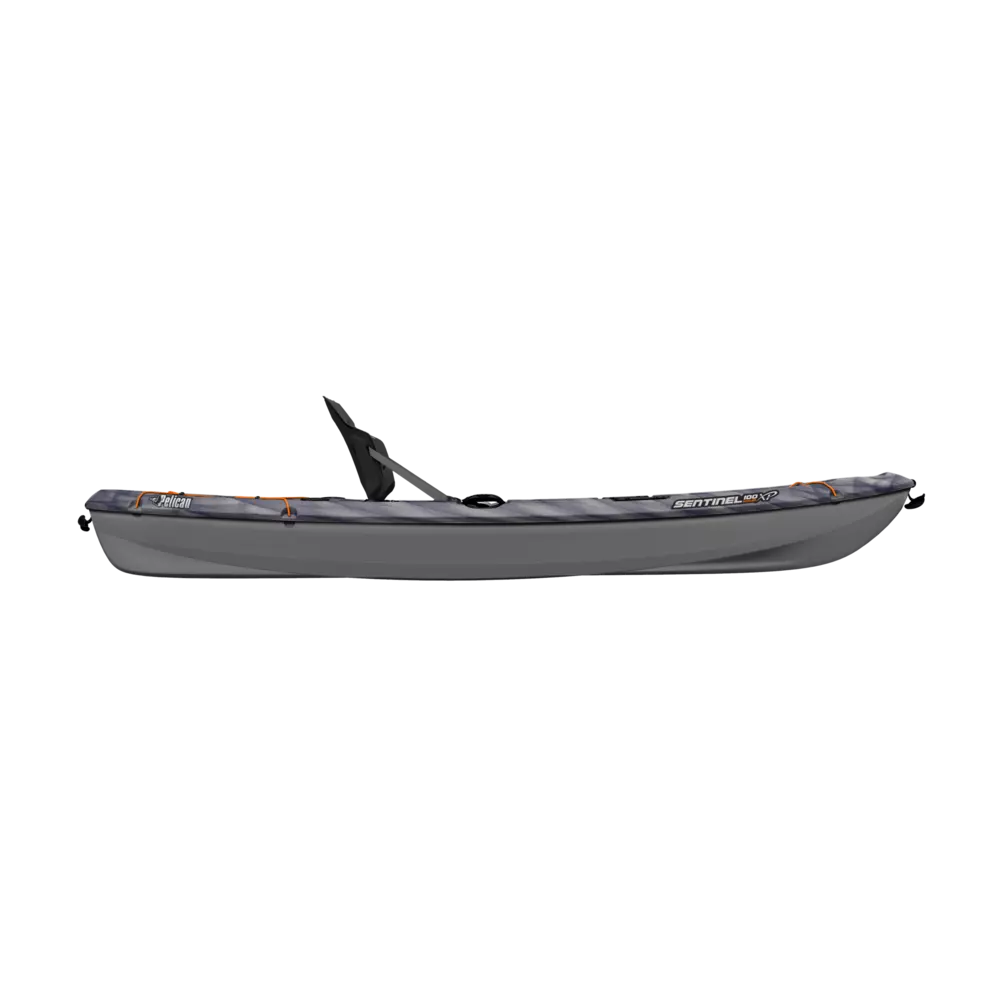 PELICAN - Sentinel 100X Angler Fishing Kayak - Black - MBF10P104-00 - SIDE