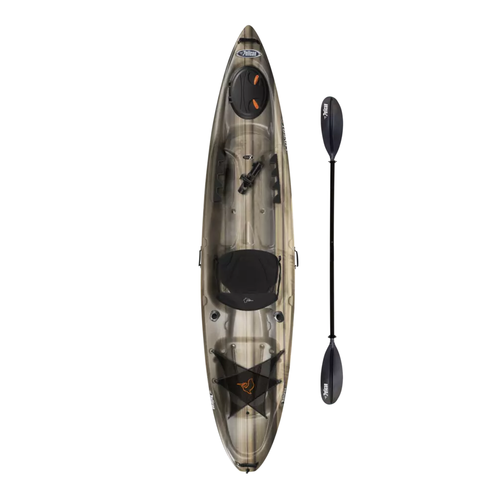 PELICAN - Covert 120 Angler Fishing Kayak - Black - KWF12P200 - TOP