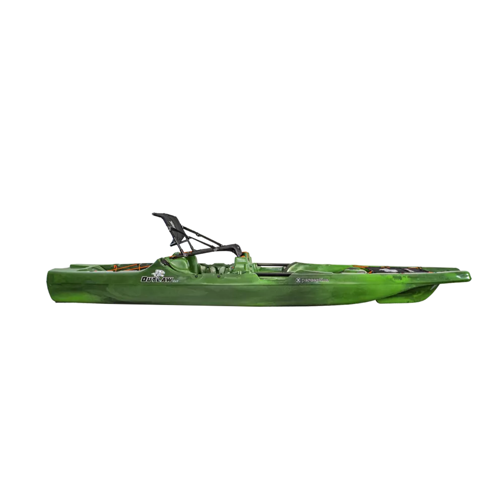 PERCEPTION - Outlaw 11.5 Fishing Kayak - Green - 9351815031 - SIDE