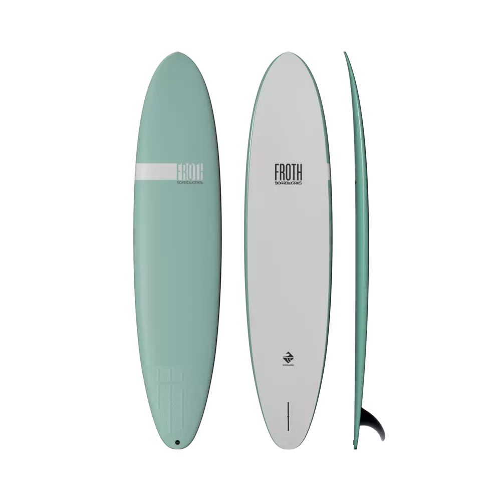 BOARDWORKS - Planche longboard Froth de 2,7 m (9 pi) - Green - 4430329509 - TOP