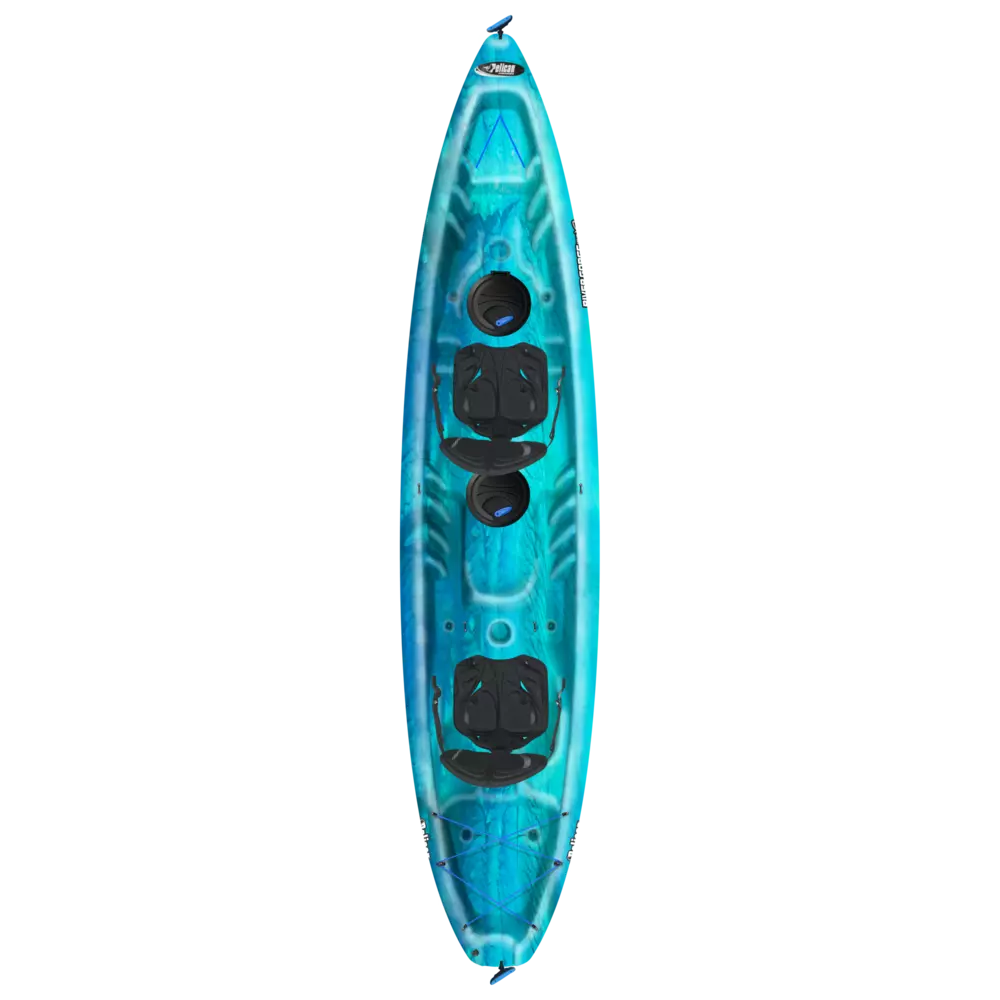 PELICAN - River Gorge 130XP Tandem Recreational Kayak - White - KUF13P200-00 - TOP