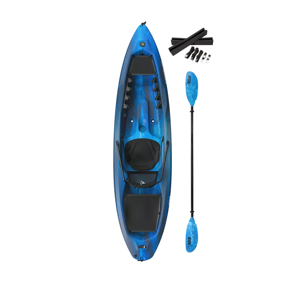 PELICAN - PEAK 100X Recreational Kayak - Grey - MKL10P805-00 - TOP
