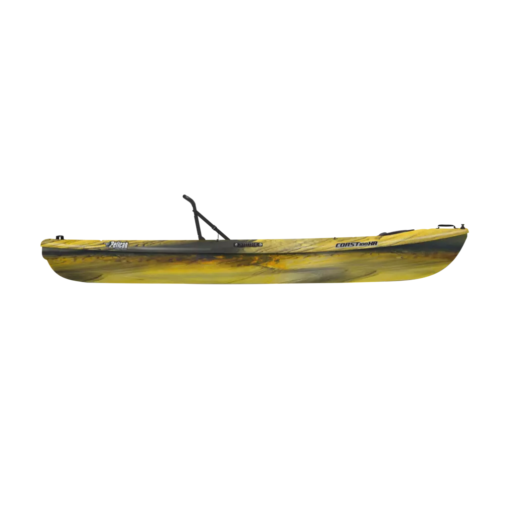 PELICAN - Coast 100XR SOT Recreational Kayak - Yellow - KBP10P500 - SIDE